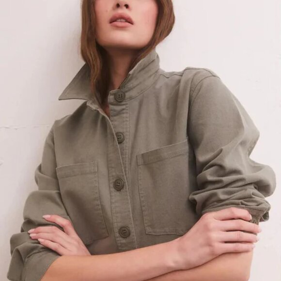 Z Supply All Day Twill Crop Jacket NWT 19508457046 - Picture 4 of 6